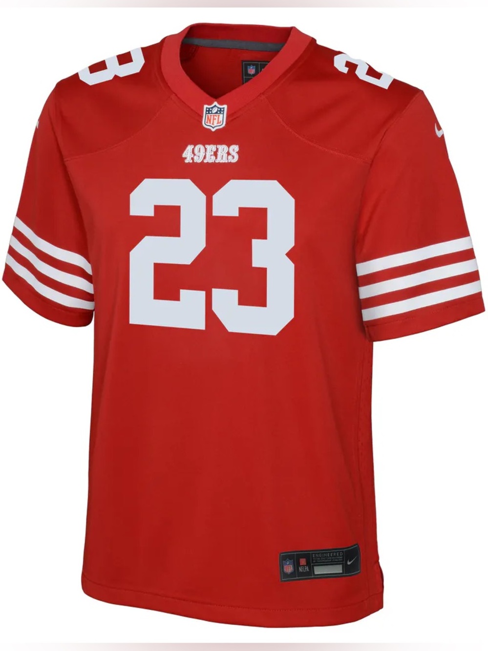 NWT Nike Christian McCaffrey San Francisco 49ers Youth Game Jersey Sz L 14-16